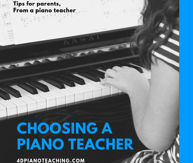 Choosing a Piano Teacher